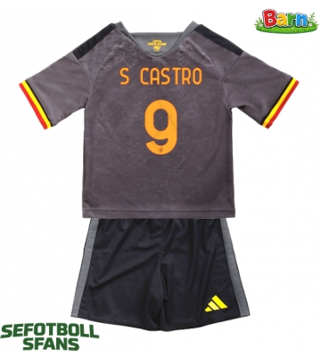 AS Roma Santiago Castro #9 Tredjeställ Barn 2026-27 Kortärmad (+ Korta byxor)